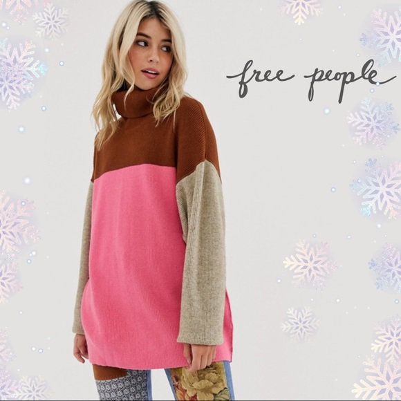 Free People Sweaters - 🆕Free People Candy Pop Structured Colorblock Soft